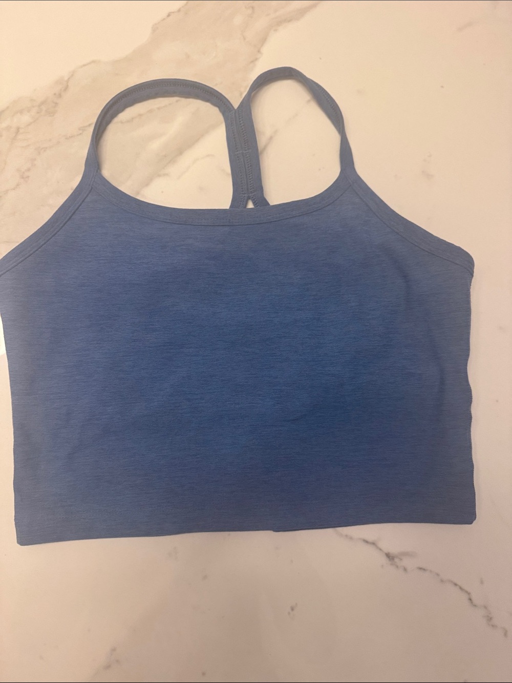 Beyond Yoga Spacedye Blue Racerback Crop Tank - Seamless Stretch